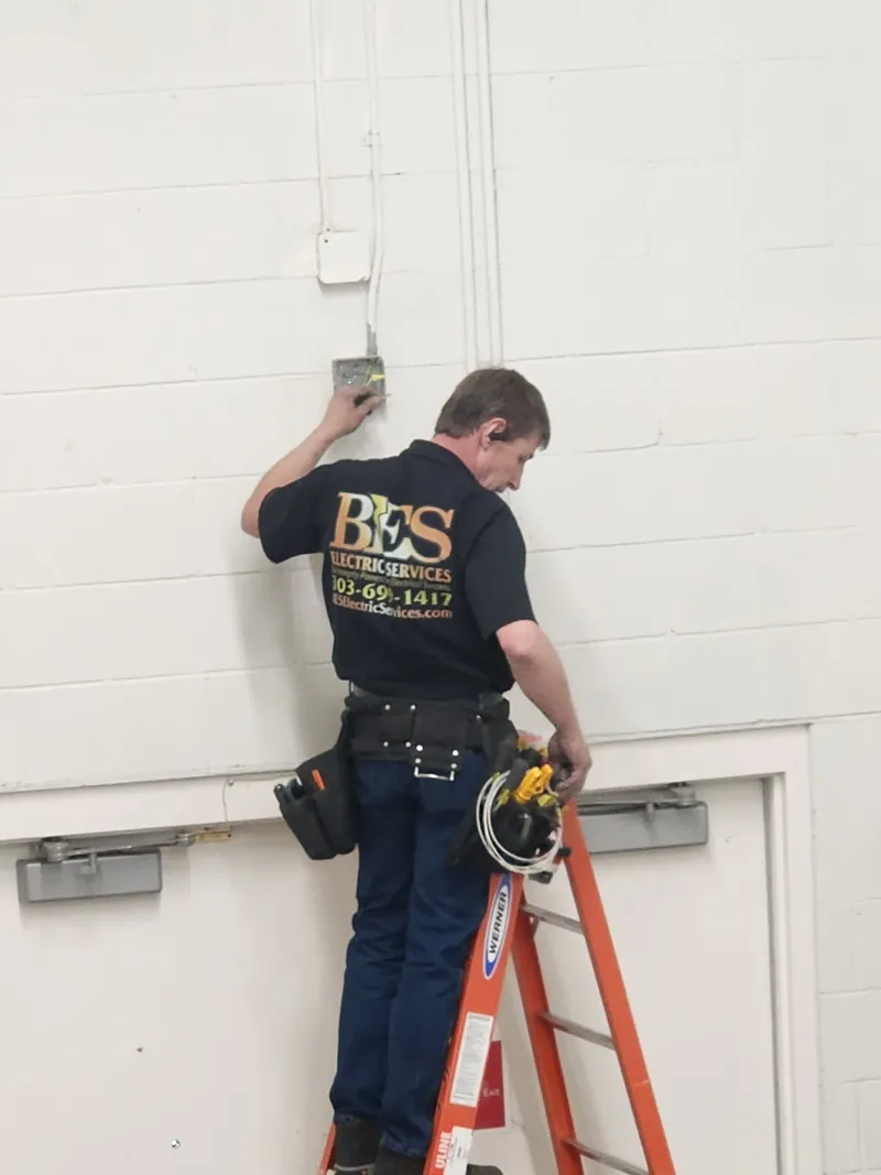 Electrical conduit work by BES